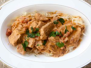 Veal Goulash with Sauerkraut
