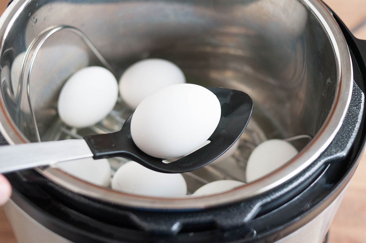 Instant Pot Hard Boiled Eggs - After cooking