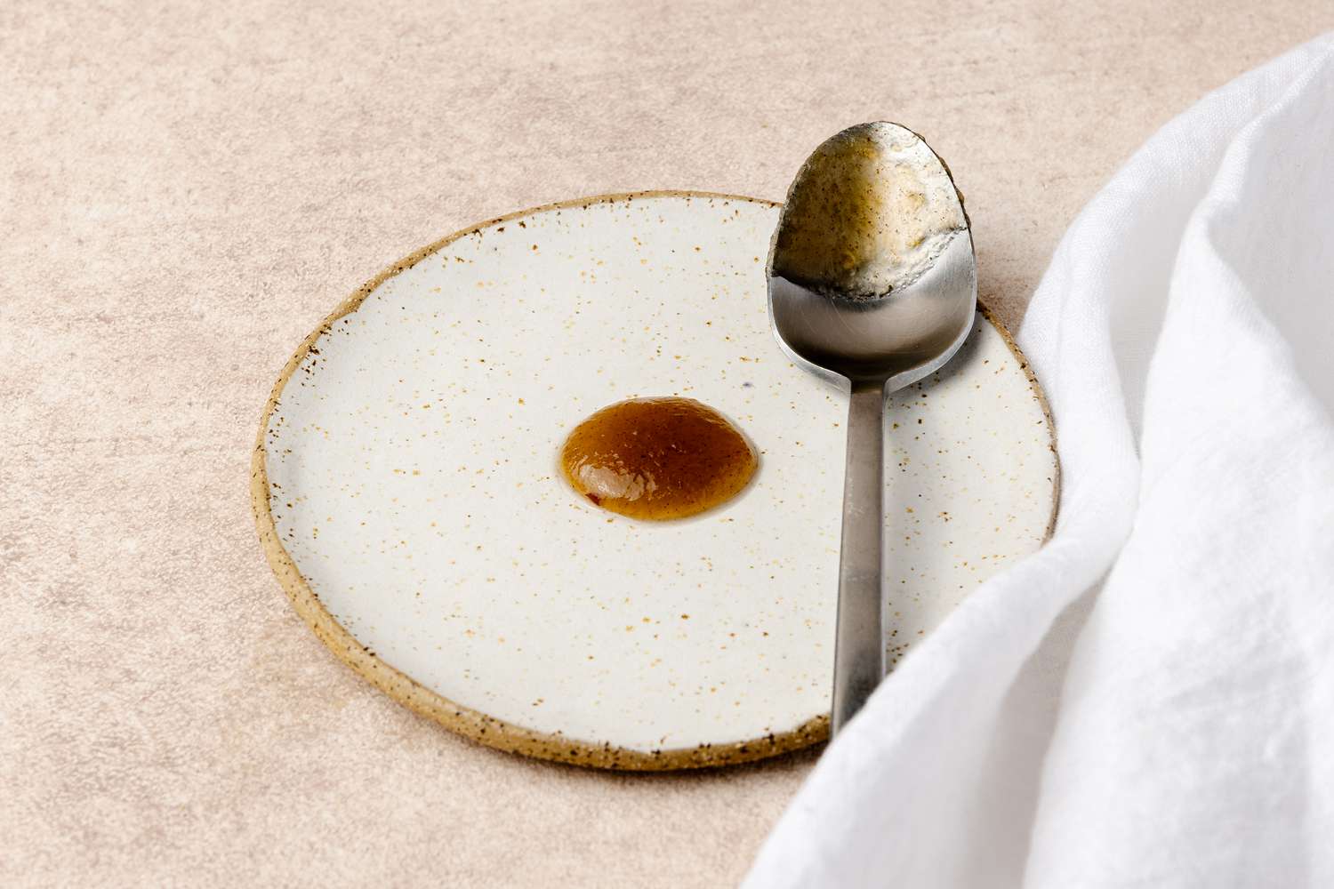 Consistency Shown with a Dollop of Apple Butter on a Plate