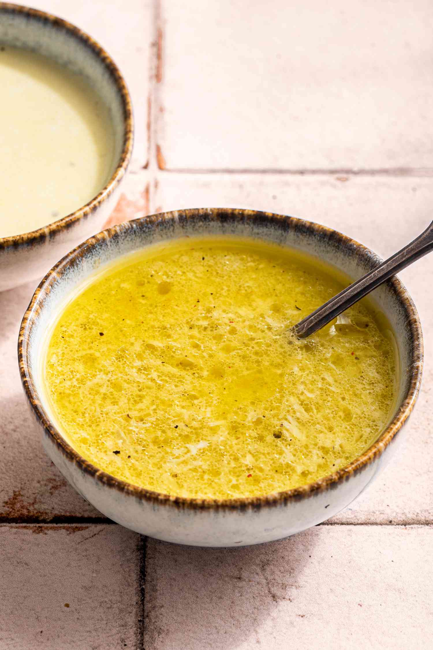 bowl of caesar dressing (oil-based)