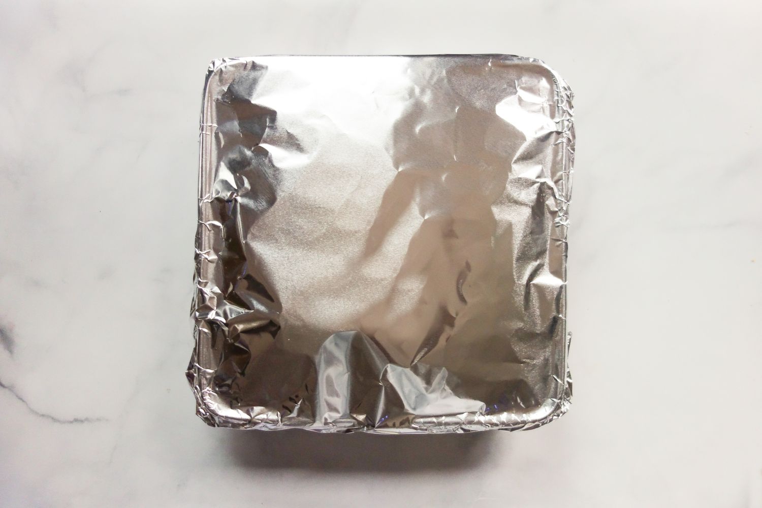 Baking dish tightly covered with foil.