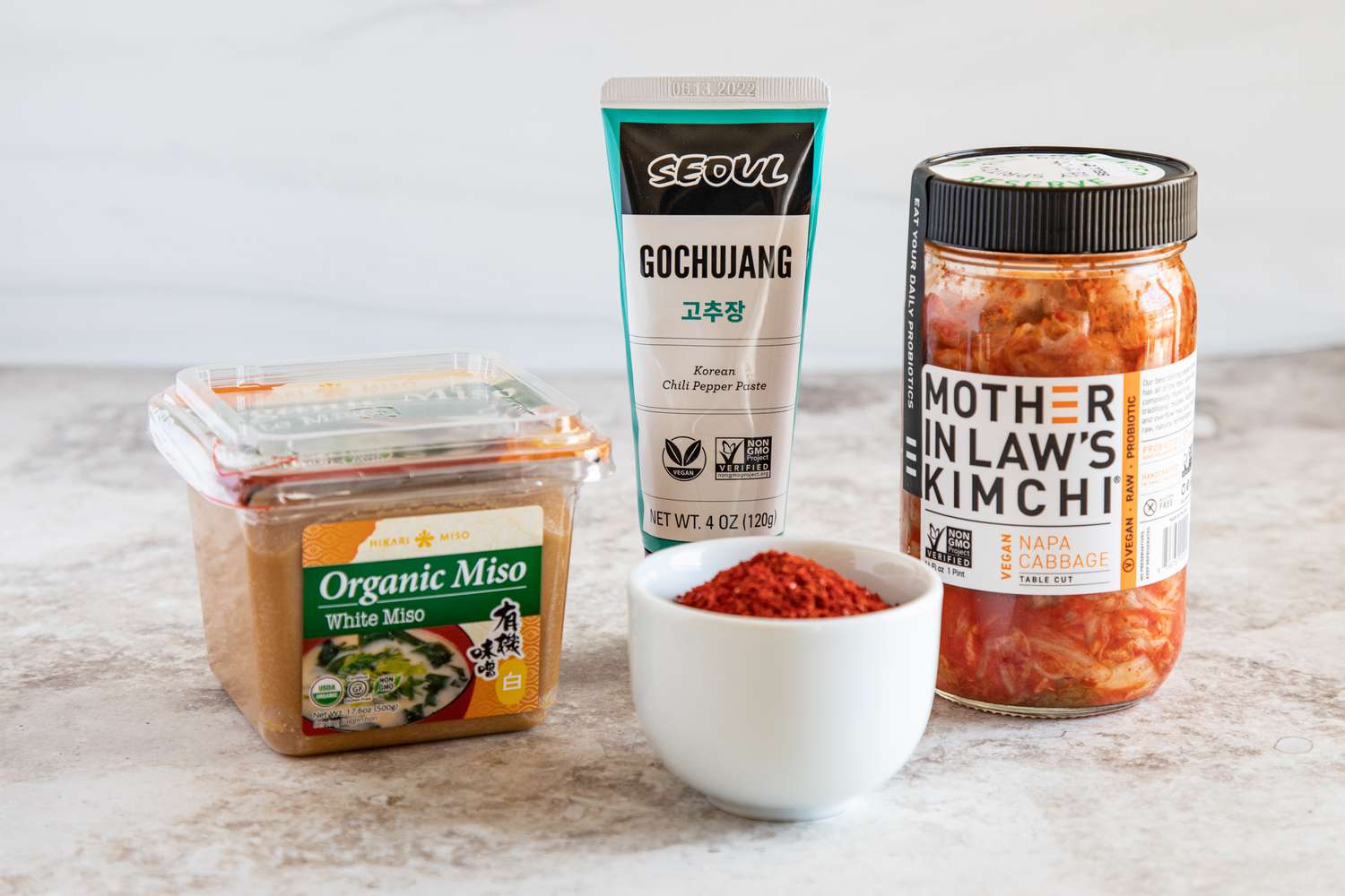 Miso kimchi gochujang 