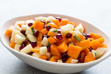 Persimmon Pomegranate Apple Salad