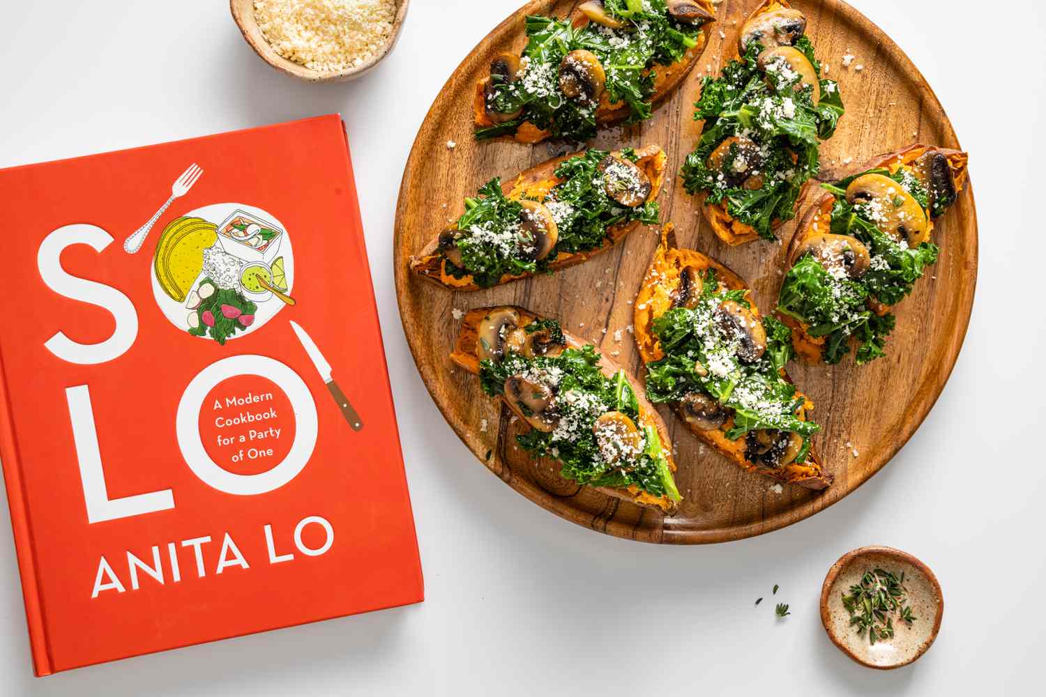 Anita Lo's Solo Cookbook and Twice Baked Sweet Potatoes