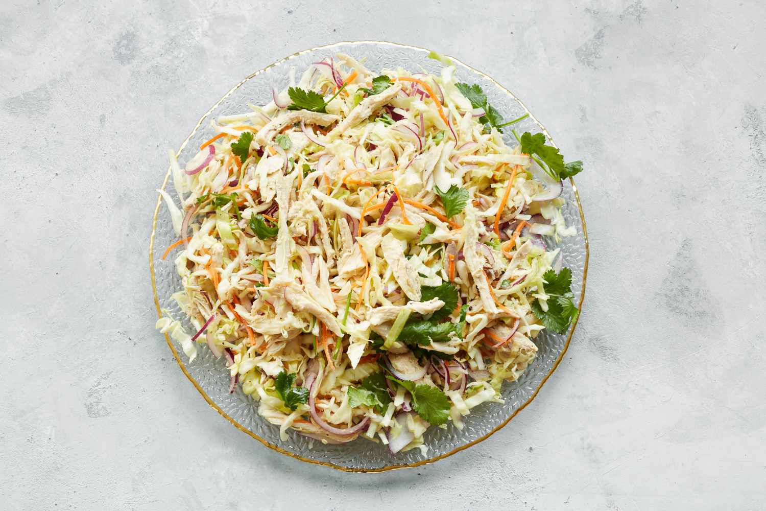 Plate of Vegetables for Chào Gá (Vietnamese Rice Porridge)