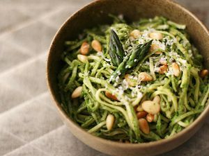 Asparagus Pesto with Pasta