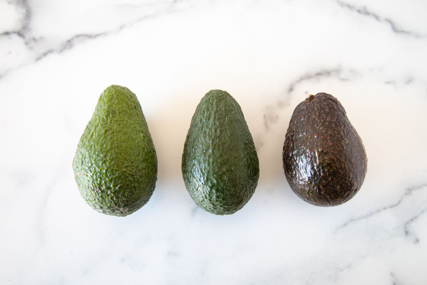 Avocados at Different Ripening Points