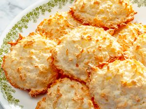 plate of 4-Ingredient Coconut Drops