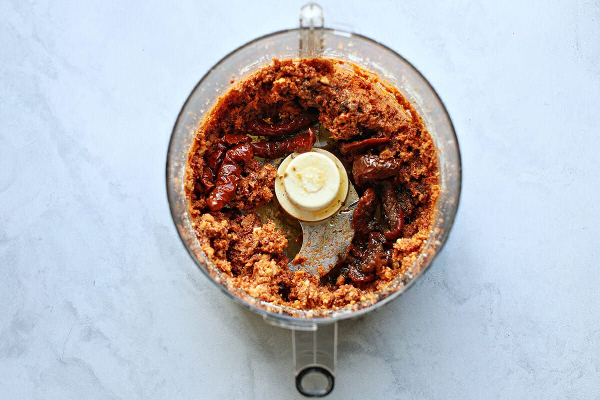 Tomato Pesto Recipe process the pesto