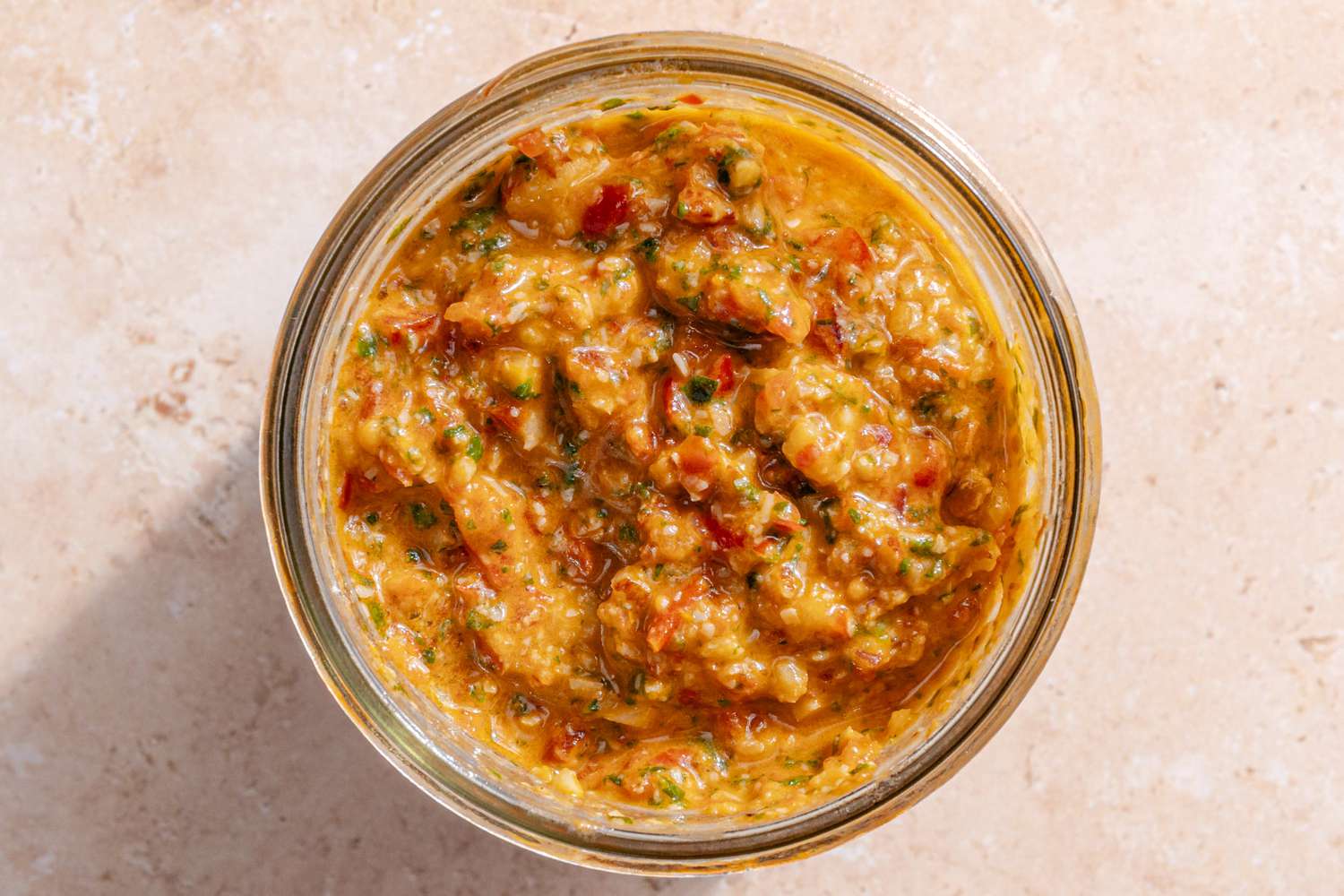 jar of pesto alla trapanese