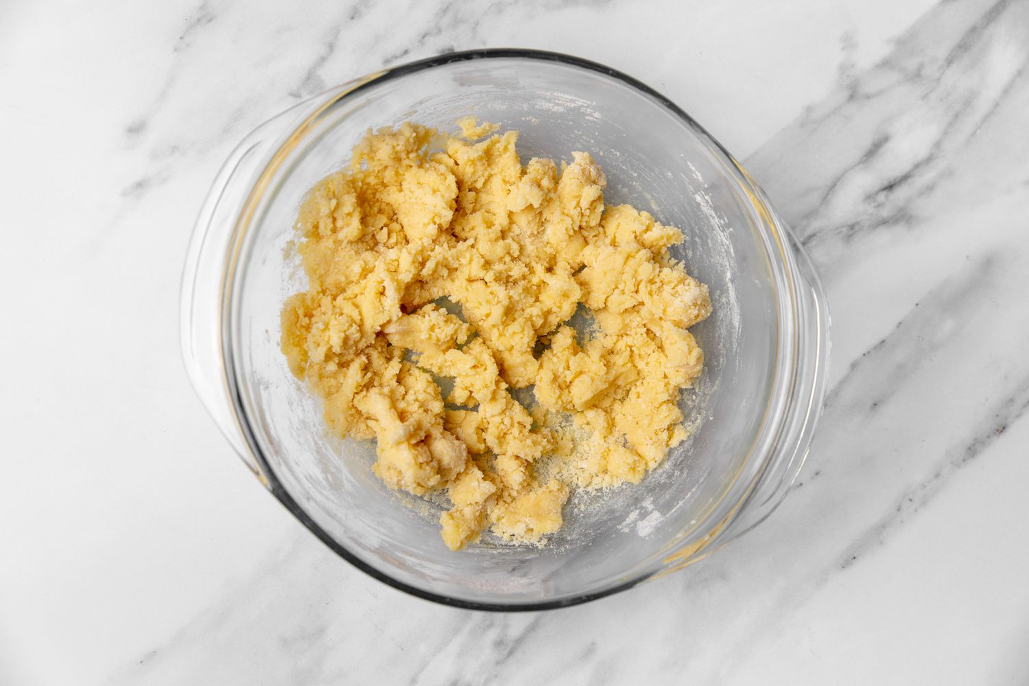 plum tart dough in a bowl for german plum tart recipe