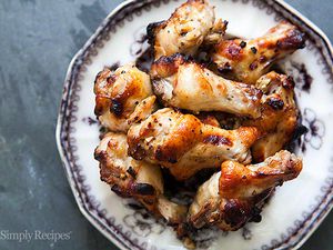 Pile of Honey Mustard Wings on plate