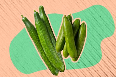 English cucumbers and Persian cucumber