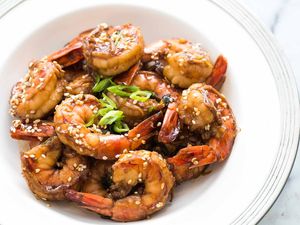 Ginger Sesame Garlic Shrimp