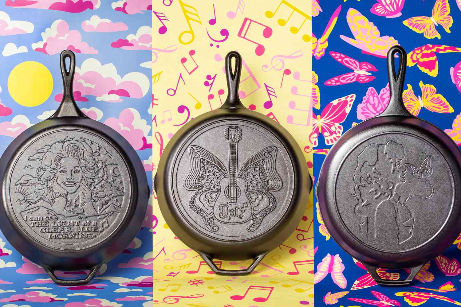 Dolly Parton x Lodge cast iron skillet 