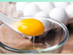 Egg with blood spot on it