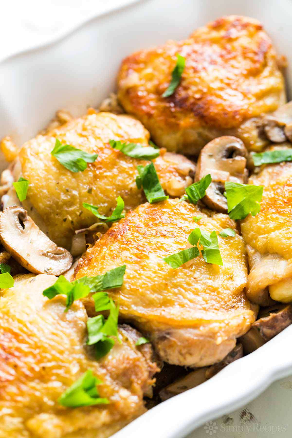 Best Chicken Thighs Mushroom Shallots