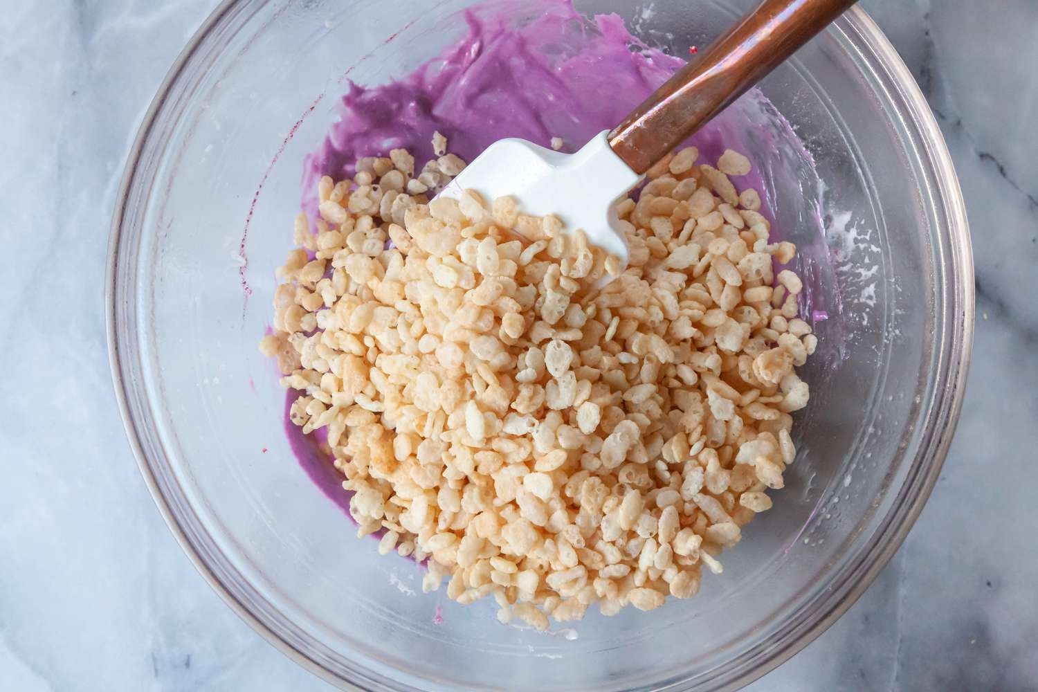 Rice Krispies Added to Marshmallows for Rainbow Treats