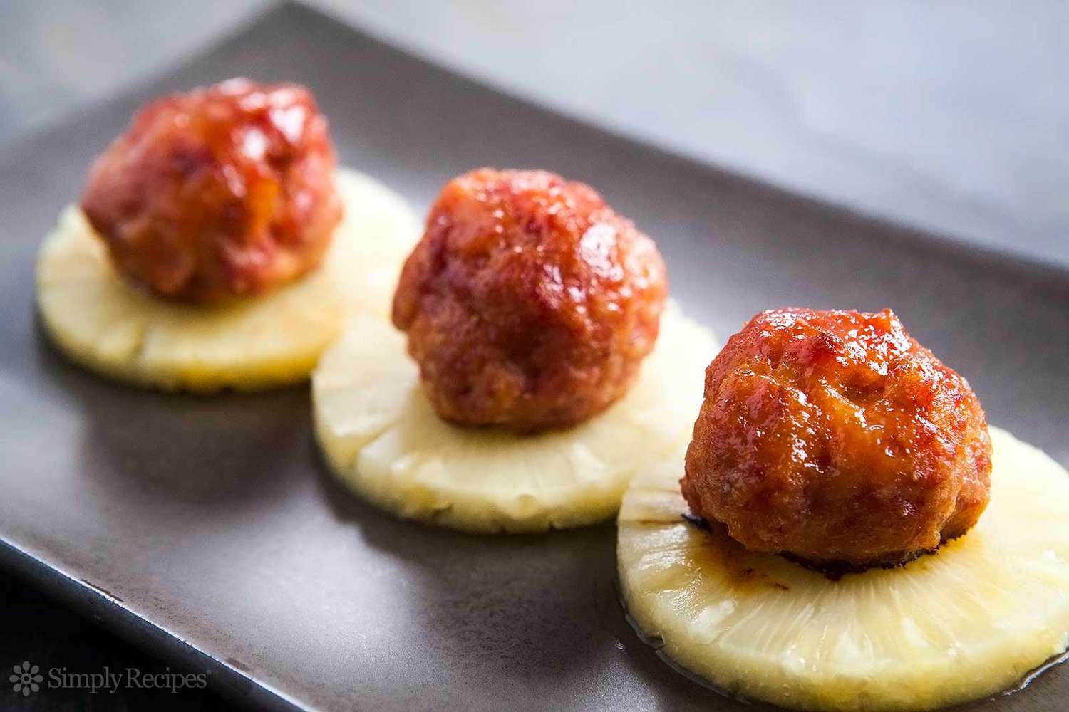 Pineapple Glazed Ham Balls