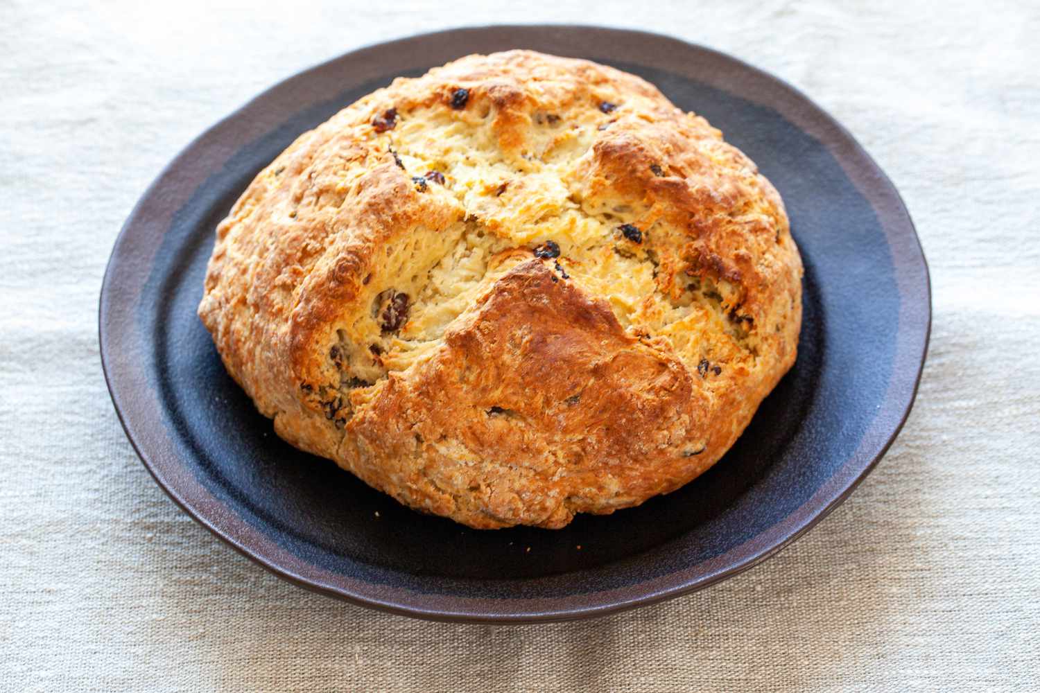 Baked round loaf of Irish Soda Bread