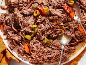 large plate of Italian Style Beef