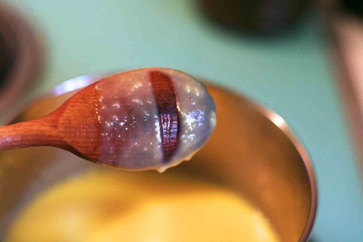 thicken custard for peppermint ice cream