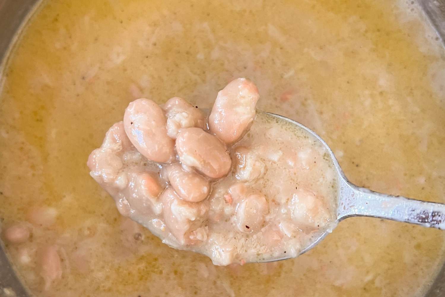 Partially blended beans