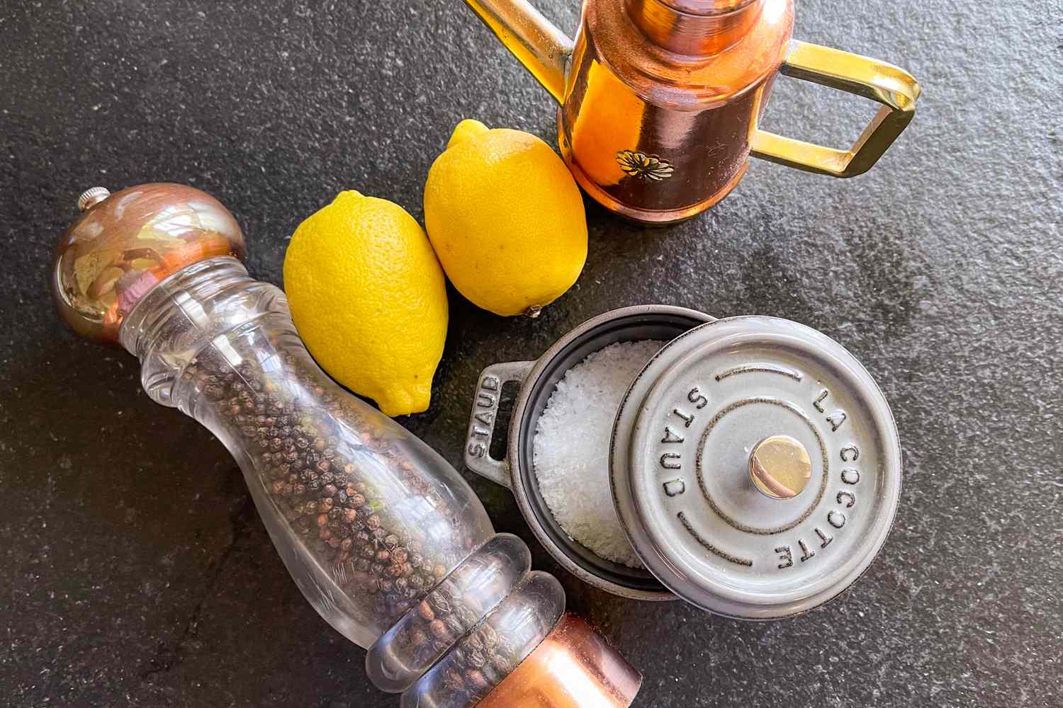 Ingredients to make my 1-minute salad dressing