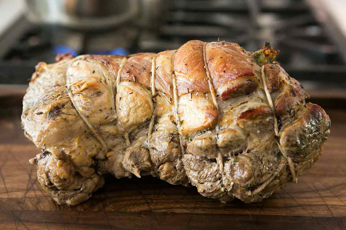 Braised Stuffed Pork Shoulder