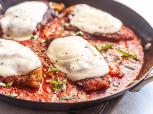 Baked Chicken Parmesan in a Skillet