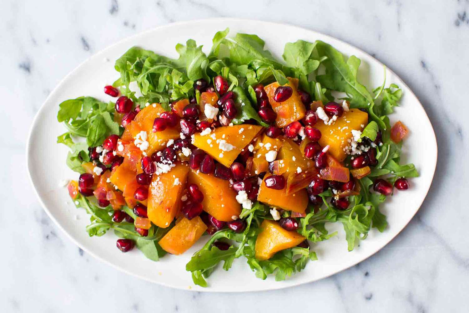 Golden Beet and Pomegranate Salad
