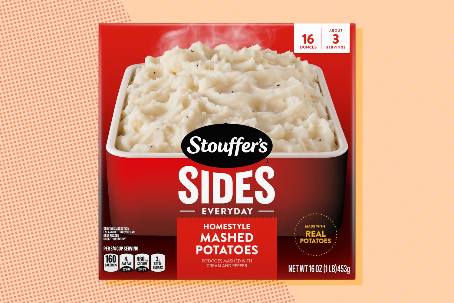 Packaging for Stouffers Homestyle Mashed Potatoes