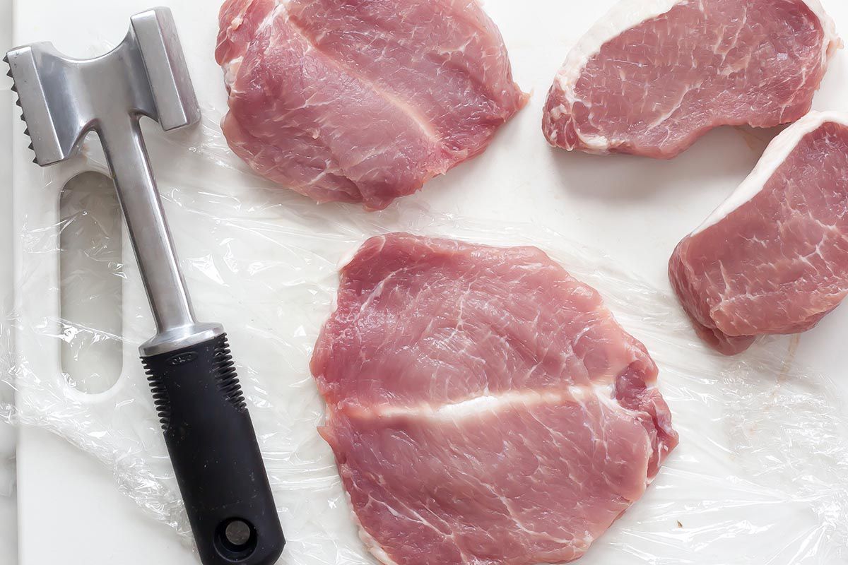 Sesame-Crusted Pork Cutlets with Crispy Shallots