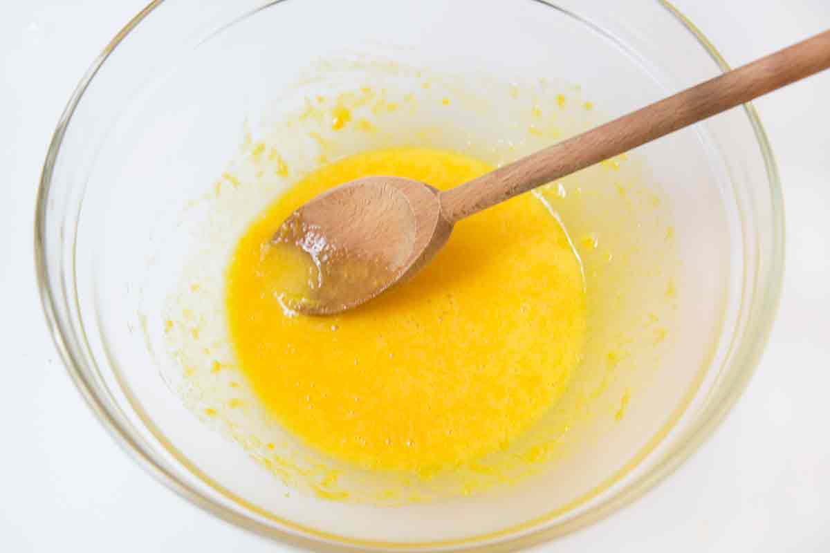 beat egg yolks sugar lemon zest until smooth for the cake batter