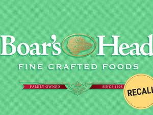 Boars Head logo with recall notification