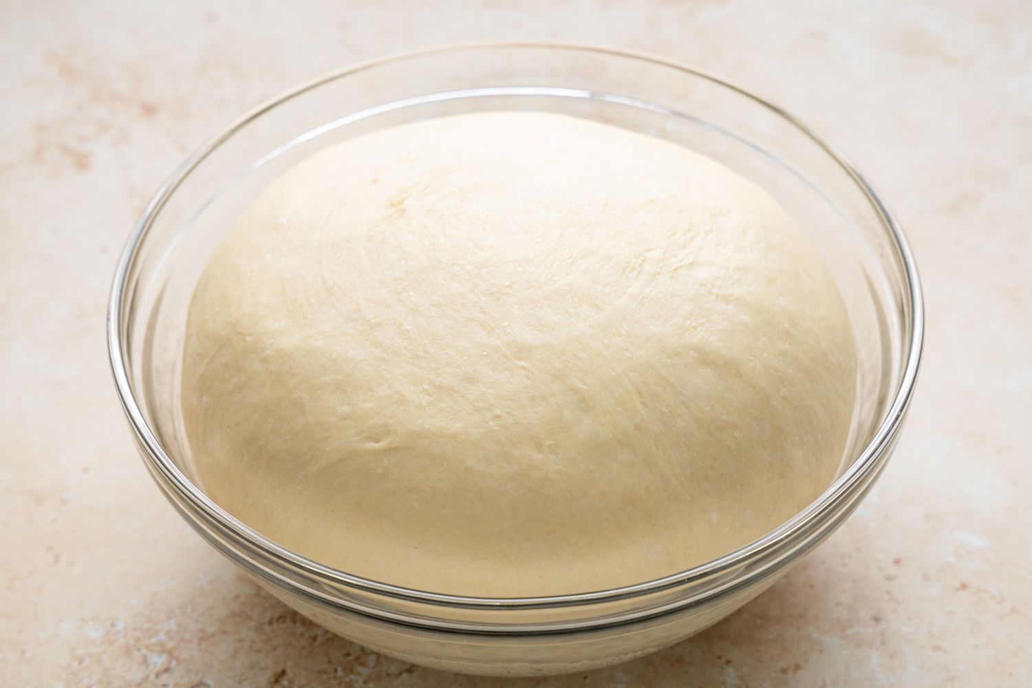 Milk Bread Roll Proofed in a Bowl