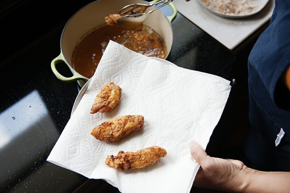 Breaded Fish Tacos - breaded fried fish