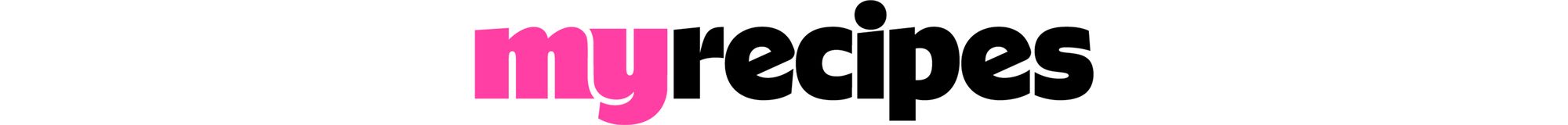 Logo text reading myrecipes with stylized font