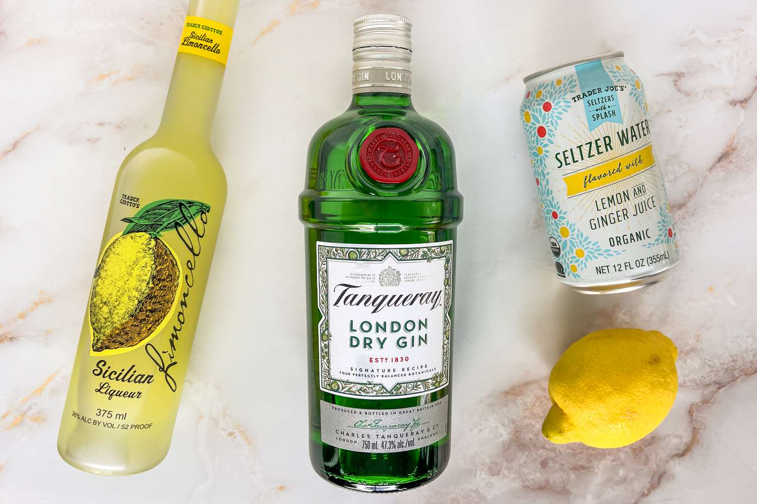 Trader Joe's lemon gin cocktail ingredients