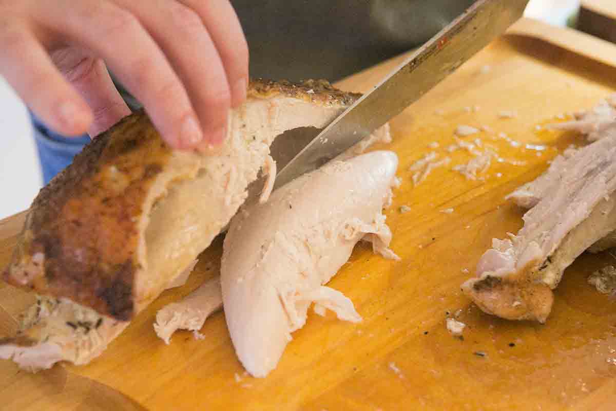 remove tender from roasted turkey breast