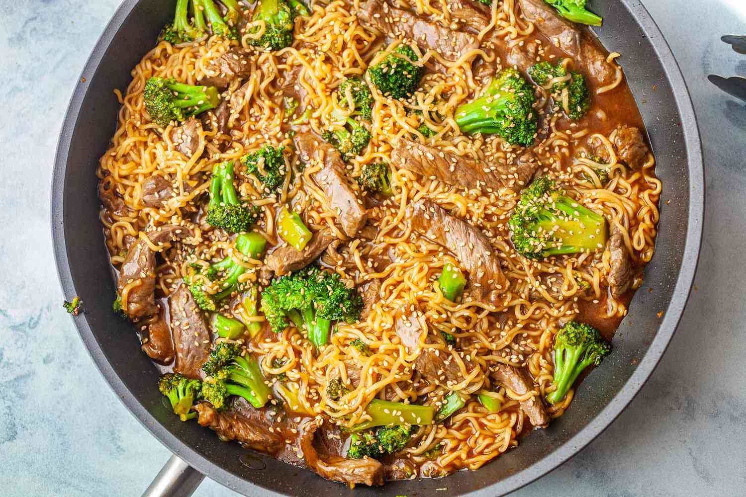 Beef and Broccoli with Ramen Noodles