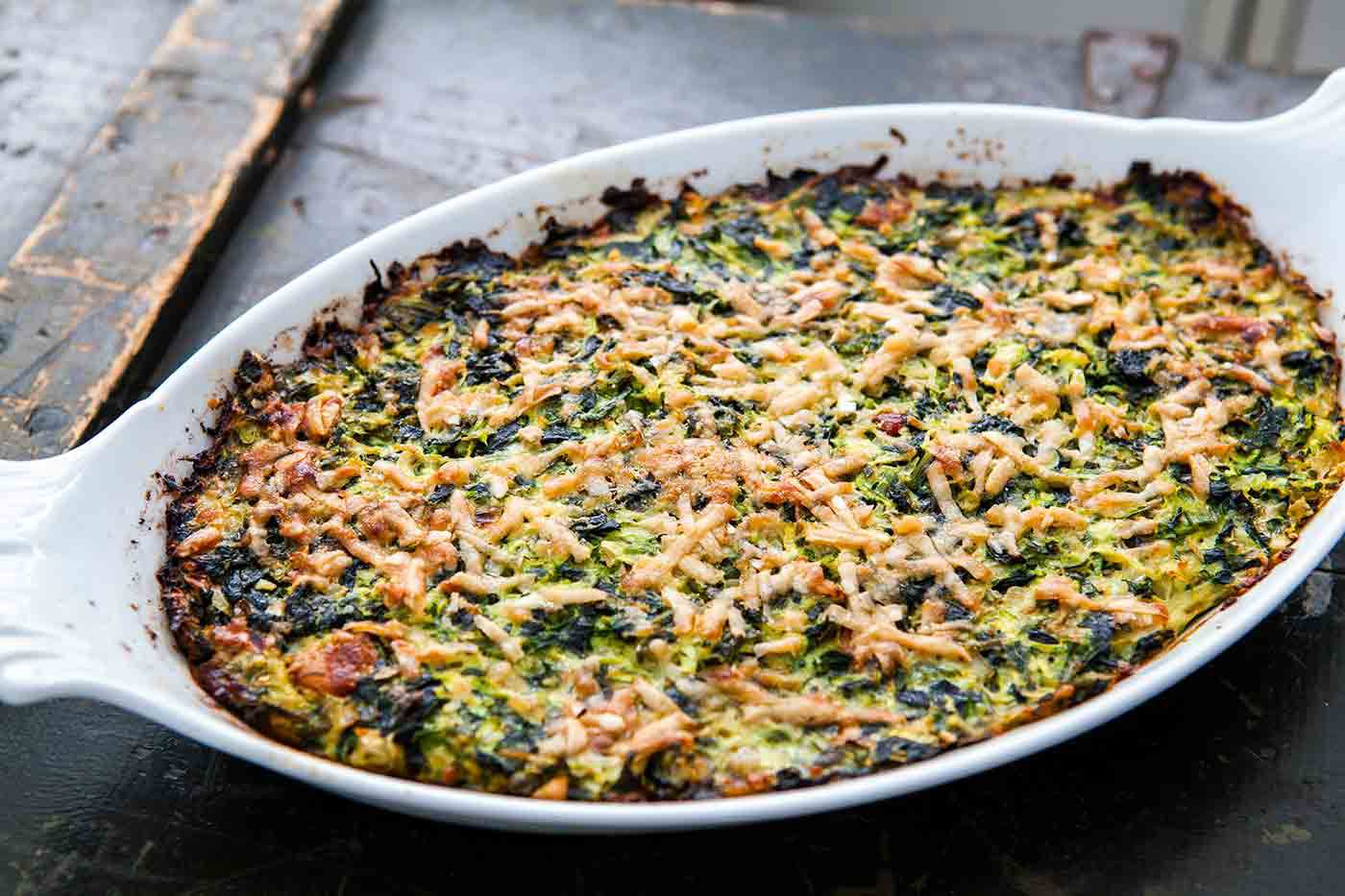 Zucchini Spinach Gratin