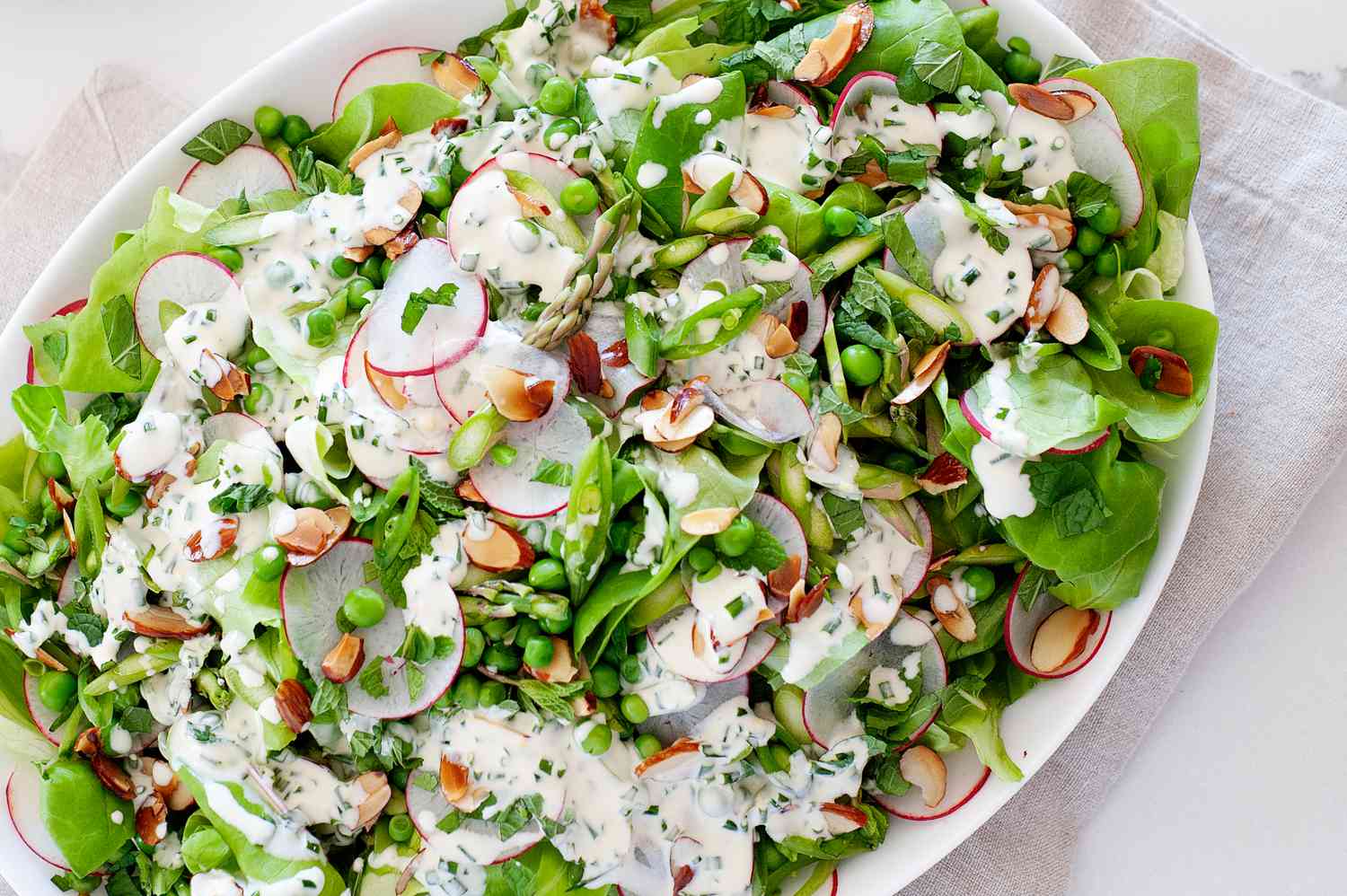 Crisp and Refreshing Green Spring Salad
