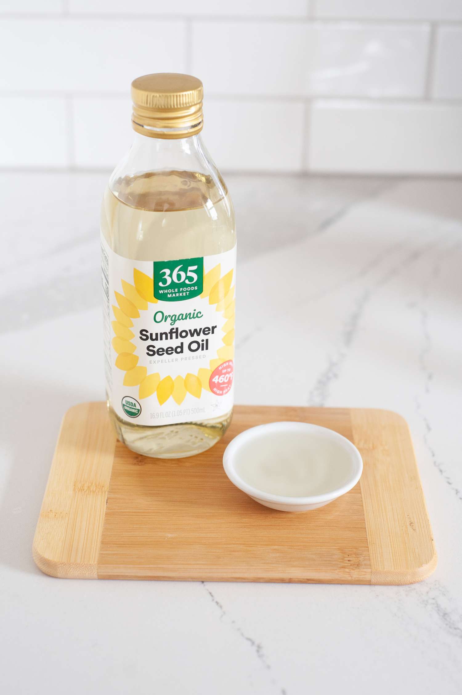 Bottle of sunflower oil