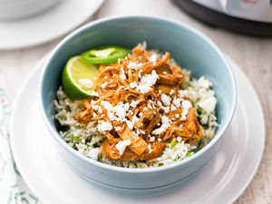 Pressure Cooker Chipotle Chicken and Rice Bowls