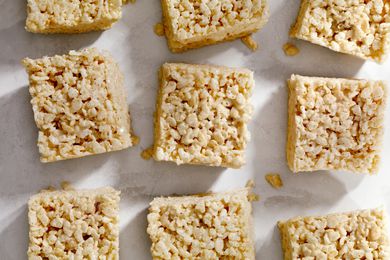 Marshmallow Crispy Rice Squares