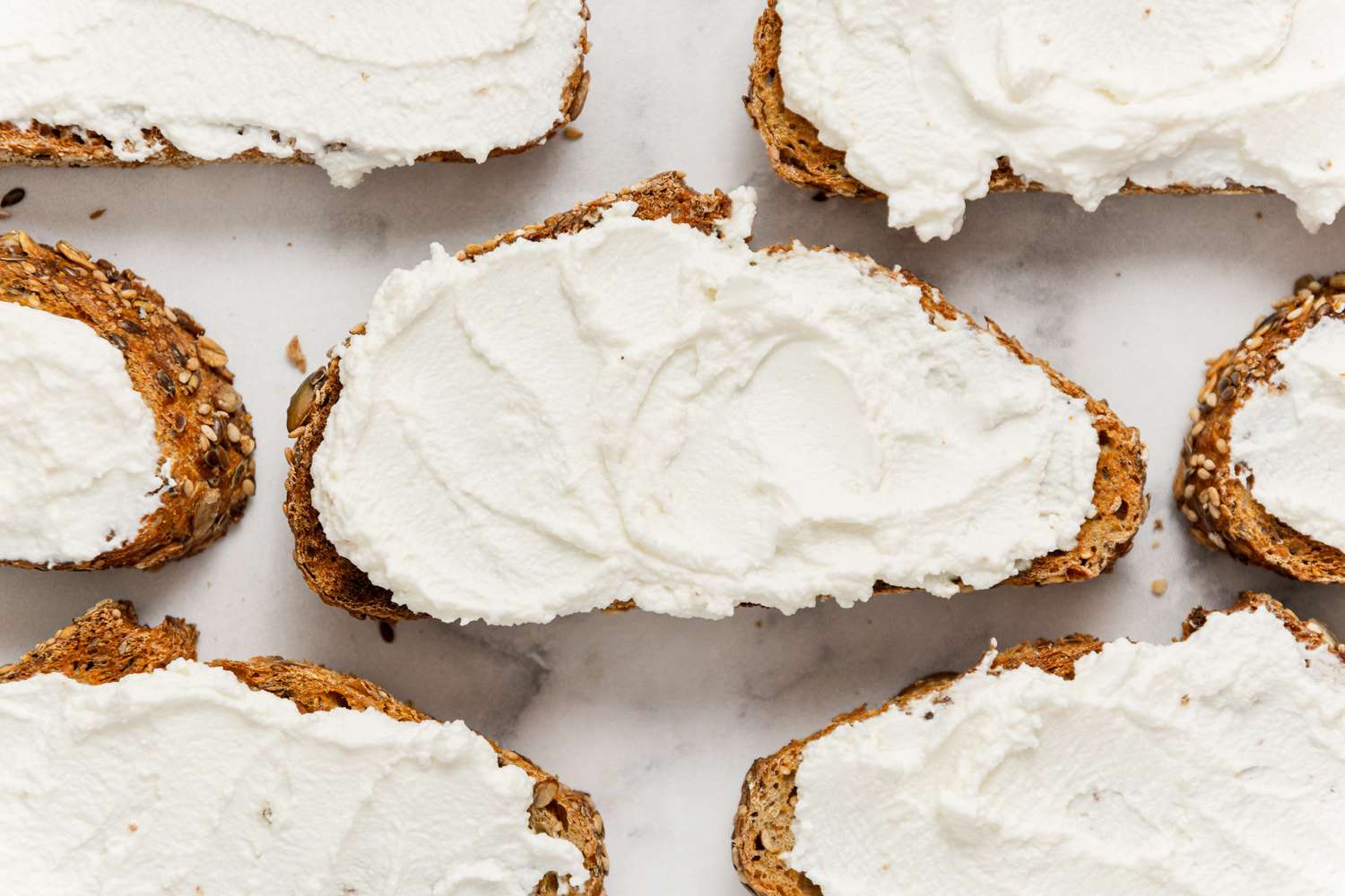 Ricotta Covered Toast for Corn Bruschetta 