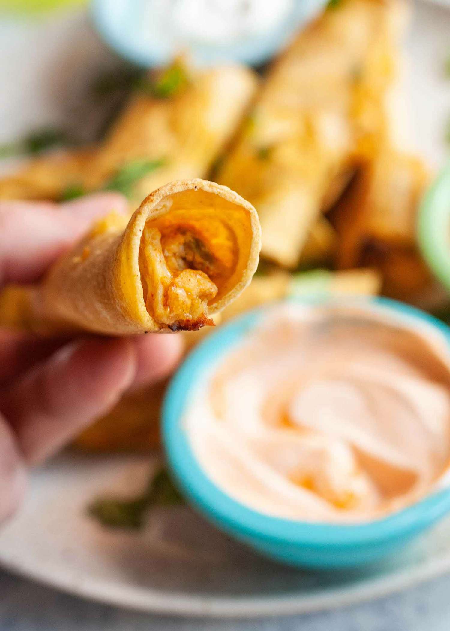 Baked Taquitos with Chicken