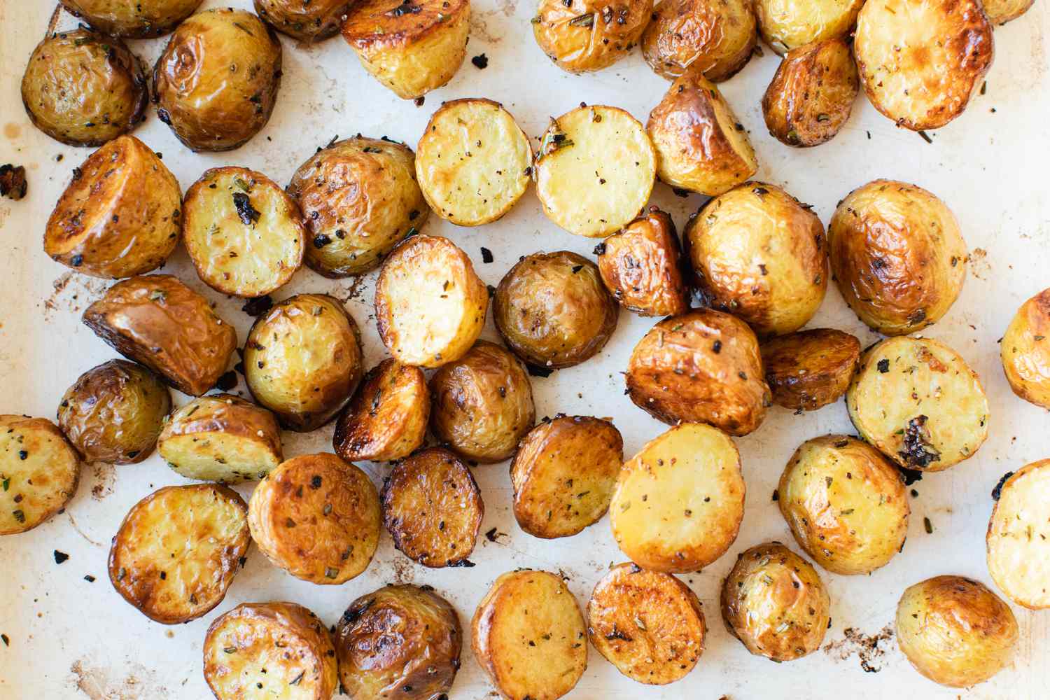 Roasted Potatoes on a Baking Tray