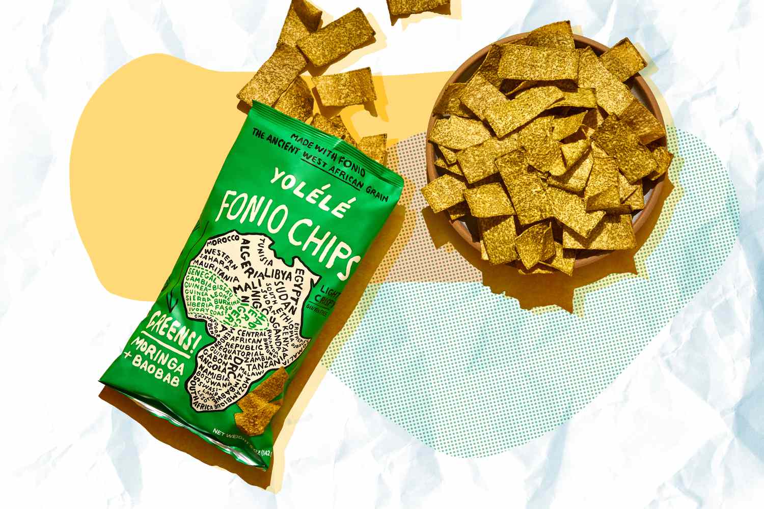 YolÃ©lÃ© Green! Fonio Chips